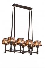 Meyda White 170354 - 38&#34;L Balsam Pine 8 LT Oblong Chandelier