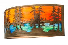 Meyda White 171107 - 30&#34;W Tall Pines Wall Sconce