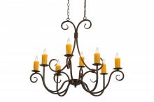 Meyda White 171478 - 36&#34;L Clifton 8 LT Oblong Chandelier