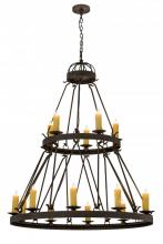 Meyda White 172303 - 48&#34;W Lakeshore 15 LT Two Tier Chandelier