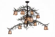 Meyda White 173025 - 48&#34;W Pine Branch Valley View 12 LT Chandelier