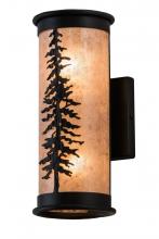 Meyda White 173131 - 5&#34; Wide Tall Pines Wall Sconce