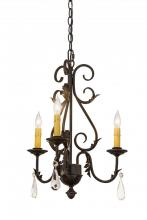 Meyda White 173174 - 18&#34; Wide French Elegance 3 Light Chandelier