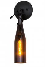 Meyda White 173515 - 6&#34;W Tuscan Vineyard Amber Wine Bottle Wall Sconce
