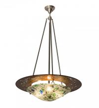 Meyda White 174154 - 31&#34;W Metro Fusion Super Nova Inverted Pendant