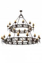 Meyda White 174181 - 84" Wide Majella 28 Light Two Tier Chandelier