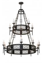 Meyda White 174330 - 48&#34; Wide Toscano 15 Light Two Tier Chandelier