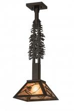 Meyda White 175101 - 10&#34; Square Whispering Pines Tall Pines Pendant