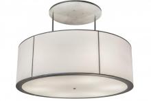 Meyda White 175109 - 72&#34;W Cilindro Textrene Pendant