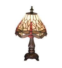 Meyda White 17525 - 11.5&#34;H Tiffany Hanginghead Dragonfly Mini Lamp