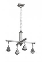 Meyda White 175988 - 24&#34;W Nickel 4 LT Chandelier Hardware