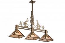 Meyda White 177349 - 45&#34;L Balsam Pine Tall Pines 3 LT Island Pendant