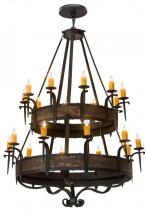 Meyda White 178715 - 56&#34;W Costello 20 LT Two Tier Chandelier