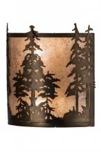 Meyda White 179749 - 12&#34;W Tall Pines Wall Sconce