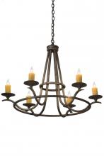 Meyda White 179905 - 36&#34;W Octavia 6 LT Chandelier