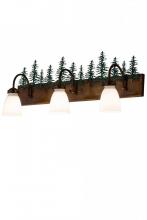 Meyda White 180396 - 30&#34; Wide Tall Pines 3 Light Vanity