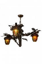 Meyda White 180442 - 40&#34; Wide Acorn Branch 3 LT Chandelier