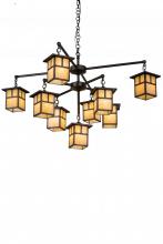 Meyda White 180476 - 50&#34;W Hyde Park T Mission 9 LT Chandelier