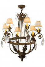 Meyda White 180943 - 26&#34; Wide Antonia 6 Light Chandelier