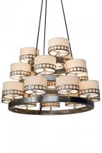 Meyda White 181566 - 50&#34;W Cilindro Aloni Chandelier