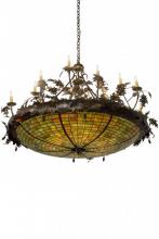 Meyda White 181600 - 55&#34; Wide Greenbriar Oak Inverted Pendant