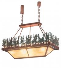 Meyda White 181807 - 42&#34; Pine Lake Oblong Inverted Pendant