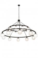 Meyda White 182292 - 96&#34;W Bola Tavern 20 LT Two Tier Chandelier