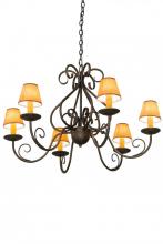 Meyda White 182593 - 36&#34; Wide Jenna 6 Light Chandelier