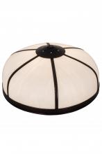 Meyda White 182604 - 18" Wide Arts & Crafts Dome Shade