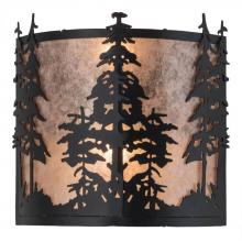 Meyda White 182748 - 12&#34;W Tall Pines Wall Sconce