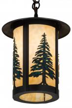 Meyda White 183605 - 10&#34;W Fulton Tall Pines Pendant