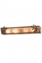 Meyda White 184794 - 29&#34;W Oak Leaf & Acorn Vanity Light