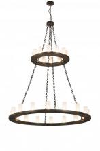 Meyda White 187925 - 60&#34;W Loxley 28 LT Two Tier Chandelier