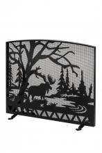 Meyda White 188444 - 47&#34;W X 39&#34;H Moose Creek Arched Fireplace Screen