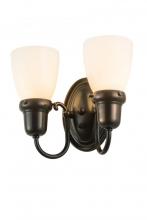 Meyda White 188456 - 10&#34;W Revival Goblet 2 LT Wall Sconce