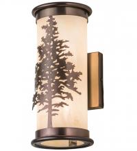 Meyda White 189042 - 5&#34;W Tamarack Wall Sconce