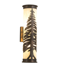 Meyda White 190060 - 5&#34; Wide Pine Tree Wall Sconce