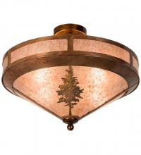 Meyda White 190288 - 20&#34; Wide Tamarack Flushmount