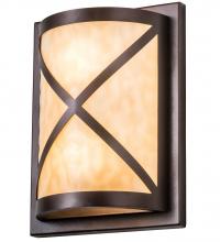 Meyda White 190543 - 9&#34; Wide Whitewing Wall Sconce