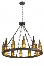 Meyda White 192173 - 42&#34;W Tuscan Vineyard 12 LT Wine Bottle Chandelier