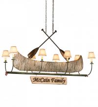 Meyda White 193898 - 57&#34;L Personalized Canoe 8 LT Chandelier