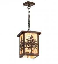 Meyda White 194234 - 10&#34; Square Tamarack Pendant