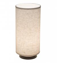 Meyda White 196251 - 8&#34; Wide Cilindro Textrene Table Lamp