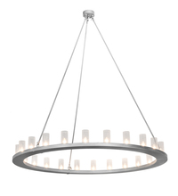 Meyda White 196702 - 72" Wide Loxley 24 LT Chandelier