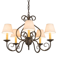 Meyda White 197364 - 24&#34; Wide Jenna 5 LT Chandelier