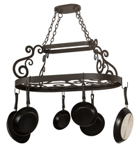 Meyda White 197433 - 38&#34; Long Neo Pot Rack