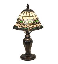 Meyda White 198767 - 15&#34; High Tiffany Roman Mini Lamp