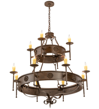 Meyda White 199188 - 48&#34; Wide Lorenzo 12 Light Two Tier Chandelier