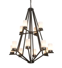 Meyda White 200633 - 42&#34; Wide Galen 12 LT Two Tier Chandelier