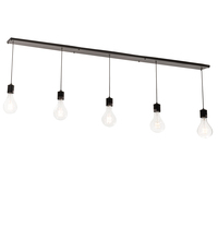 Meyda White 201061 - 102&#34; Long Alva 5 Light Oblong Pendant